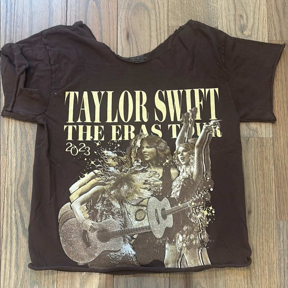 Taylor Swift Fearless Eras Tour T Shirt - has been cropped, cut, and styled